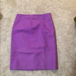 J. Crew purple pencil skirt size 2